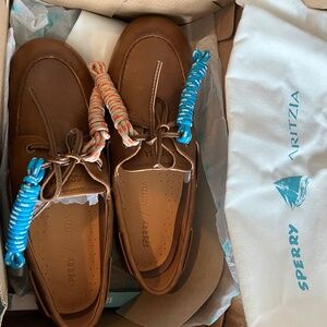 Sperry X Aritzia slim brown Boat Shoes 8